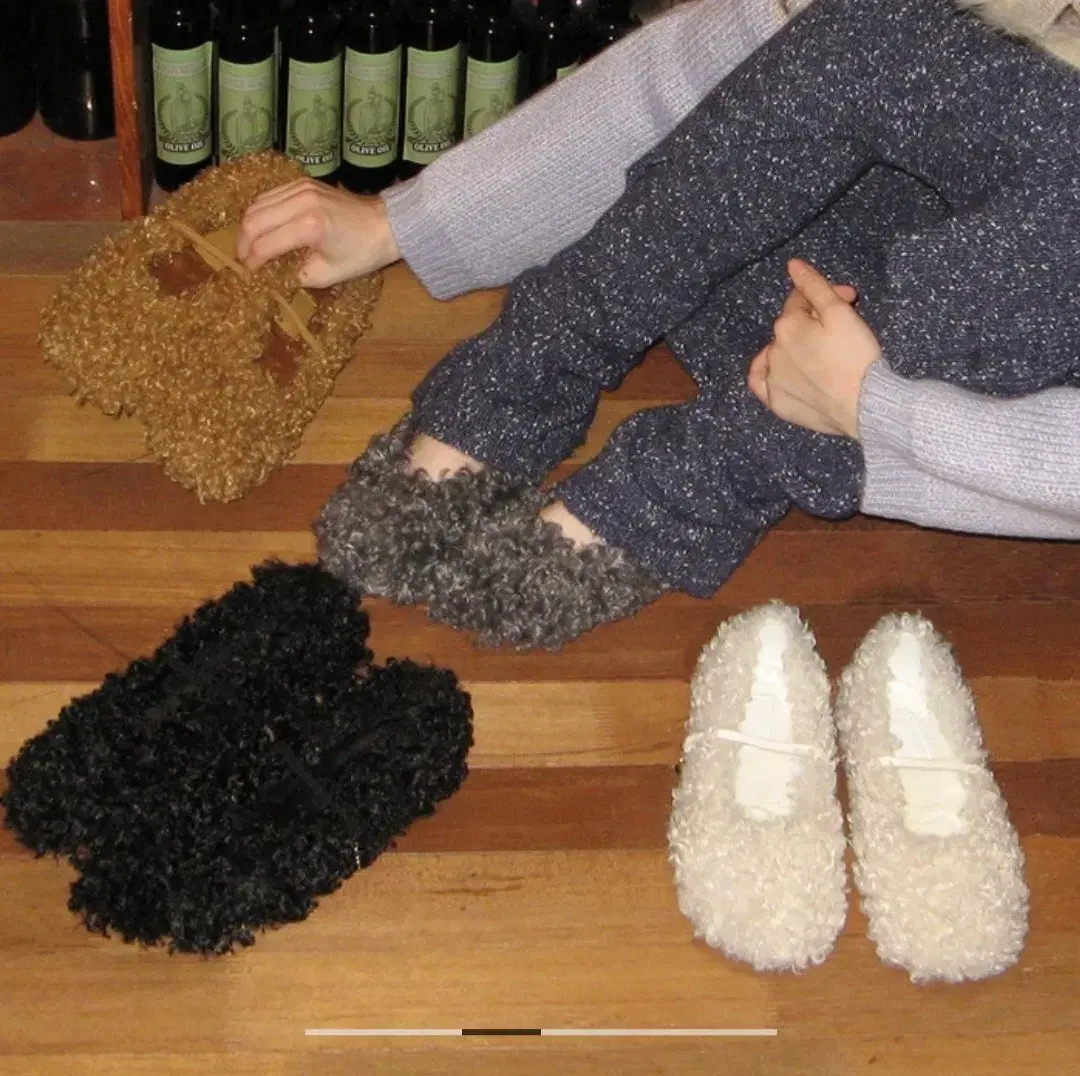 [새상품] 포기무디 Fur Baby Curly Poodle Flats (